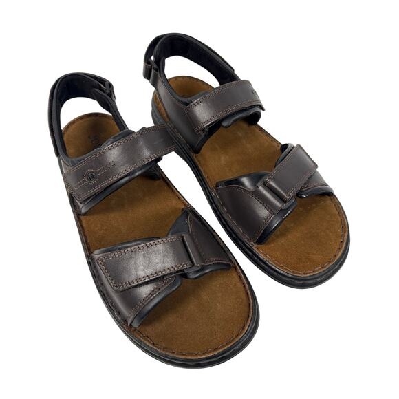 Josef Seibel Rafe Sandals Mens 10.5 EU 44 Dakota Brown Leather Straps 10104 main image 5